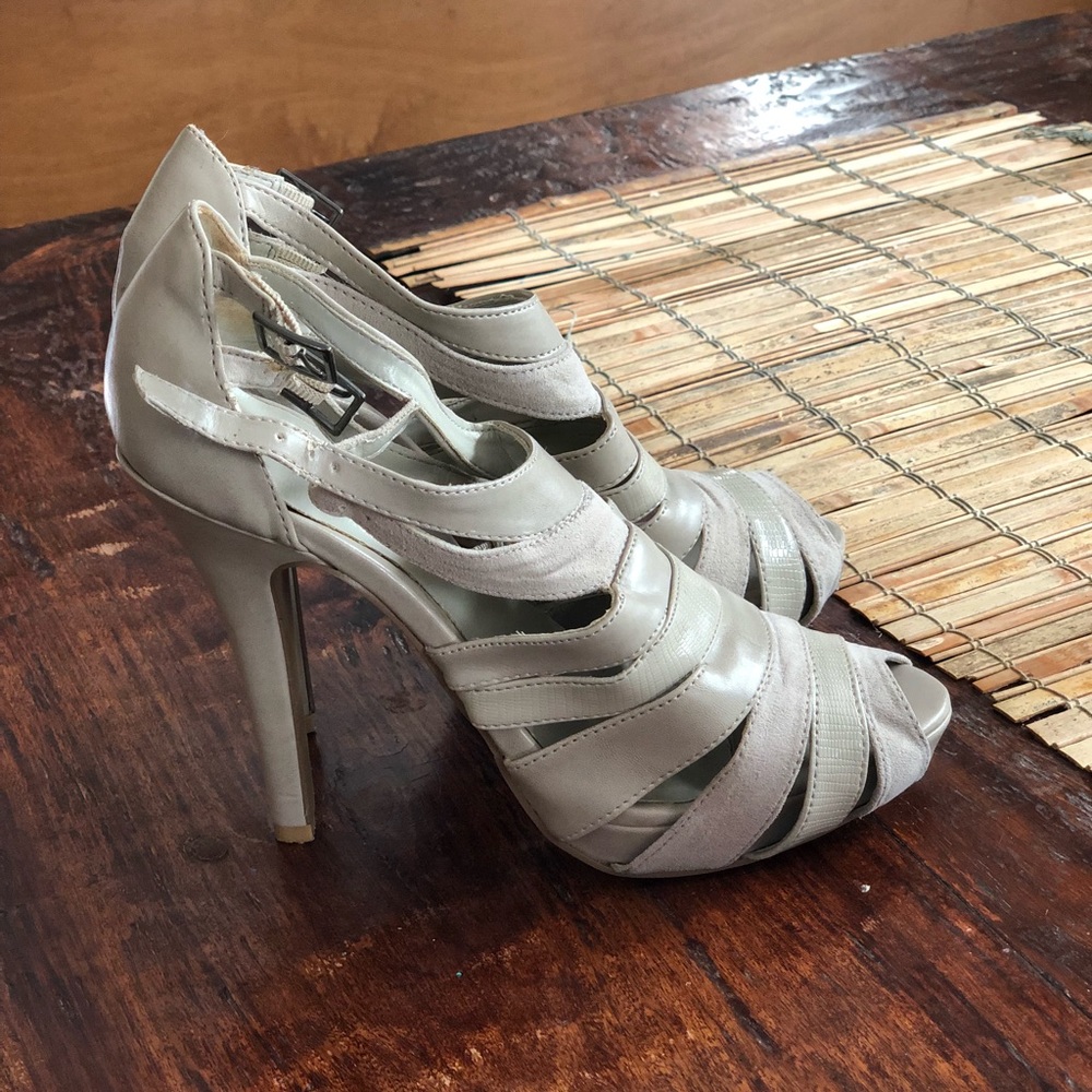 Taupe High Heels Size 7